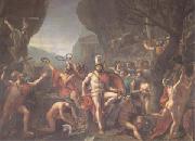 Jacques-Louis  David Leonidas at Thermopylae (mk05) Sweden oil painting artist